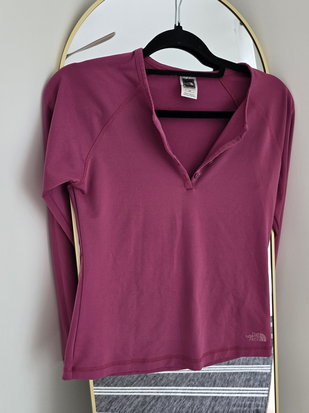 The North Face Women's Magenta Short-Sleeve Henley Tee